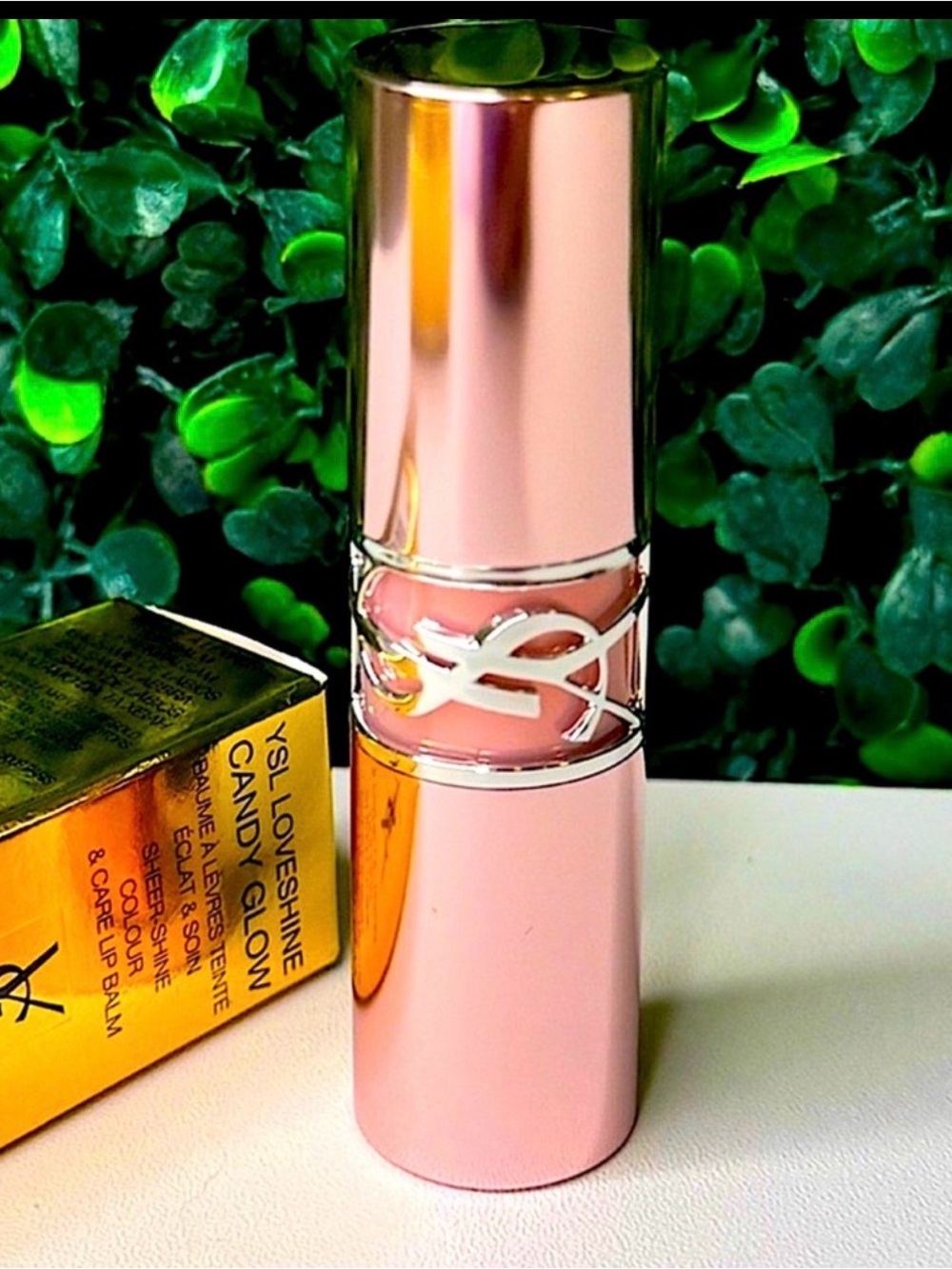 YSL Loveshine Candy Glow Lip Balm – Pink Sunrise (New) 💗